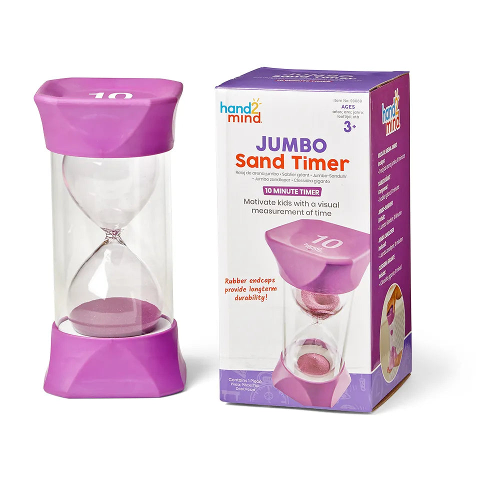 Hand2mind Jumbo 10 Minute Sand Timer Sensory Tool House LLC hand2mind-jumbo-10-minute-sand-timer-sensory-tool-house-llc