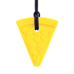 ARK's Pizza Chew Necklace, Yellow/Standard/Soft.