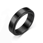The 8mm Black Band Fidget Spinner Ring.