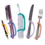 The EaZyHold Adaptive Bottle Holders Youth to Adult 5-Pack on various every day tools.