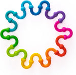 A rainbow assortment of Plip Links.