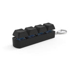 The all black Keyboard Fidget Keychain.