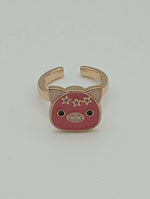 The Piggy With Star Garland Fidget Spinner Ring.