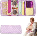 The unfolded Purple Fidget Wrist Cuff.