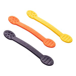 The three colors of the Duo Spoon.
