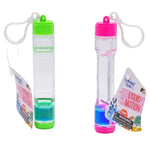 A pink and a green Sensory Lab Liquid Timer sit next to each other.