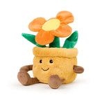 Warmies Plush Orange Flower Pot (13")