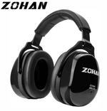 Adult Adjustable Noise Reducing Earmuffs, Black, 28 dB.