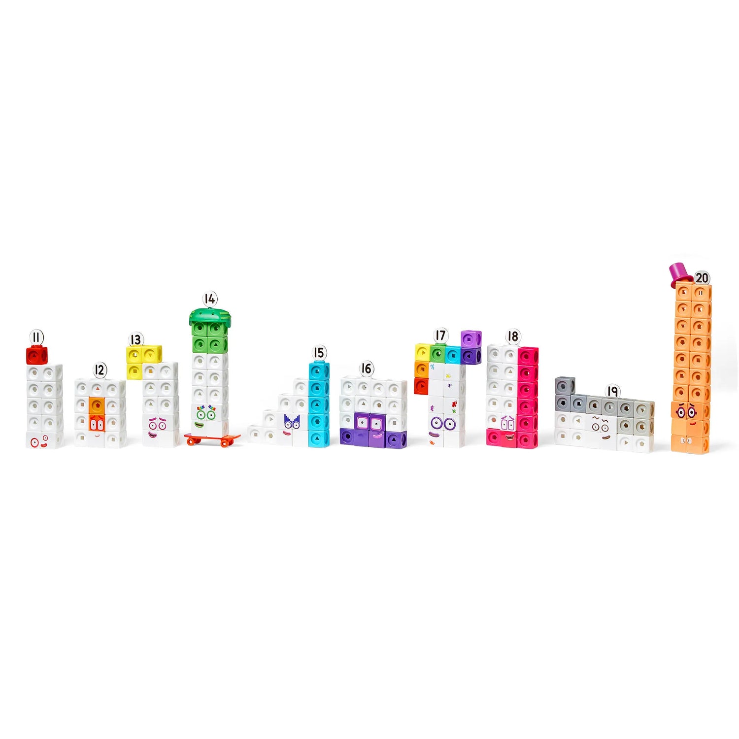 Mathlink Cubes, Numberblocks 11-20 Set