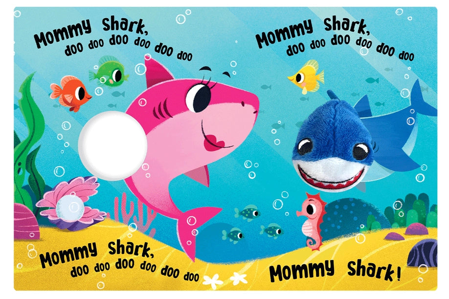 A look inside the Baby Shark Finger Puppet Book.