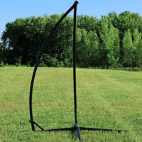 The X-Stand for Hammocks and Hanging Chairs in a grassy field.