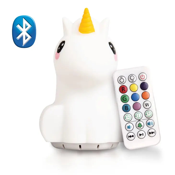 The Unicorn LumiPets Bluetooth Speaker Night Light.