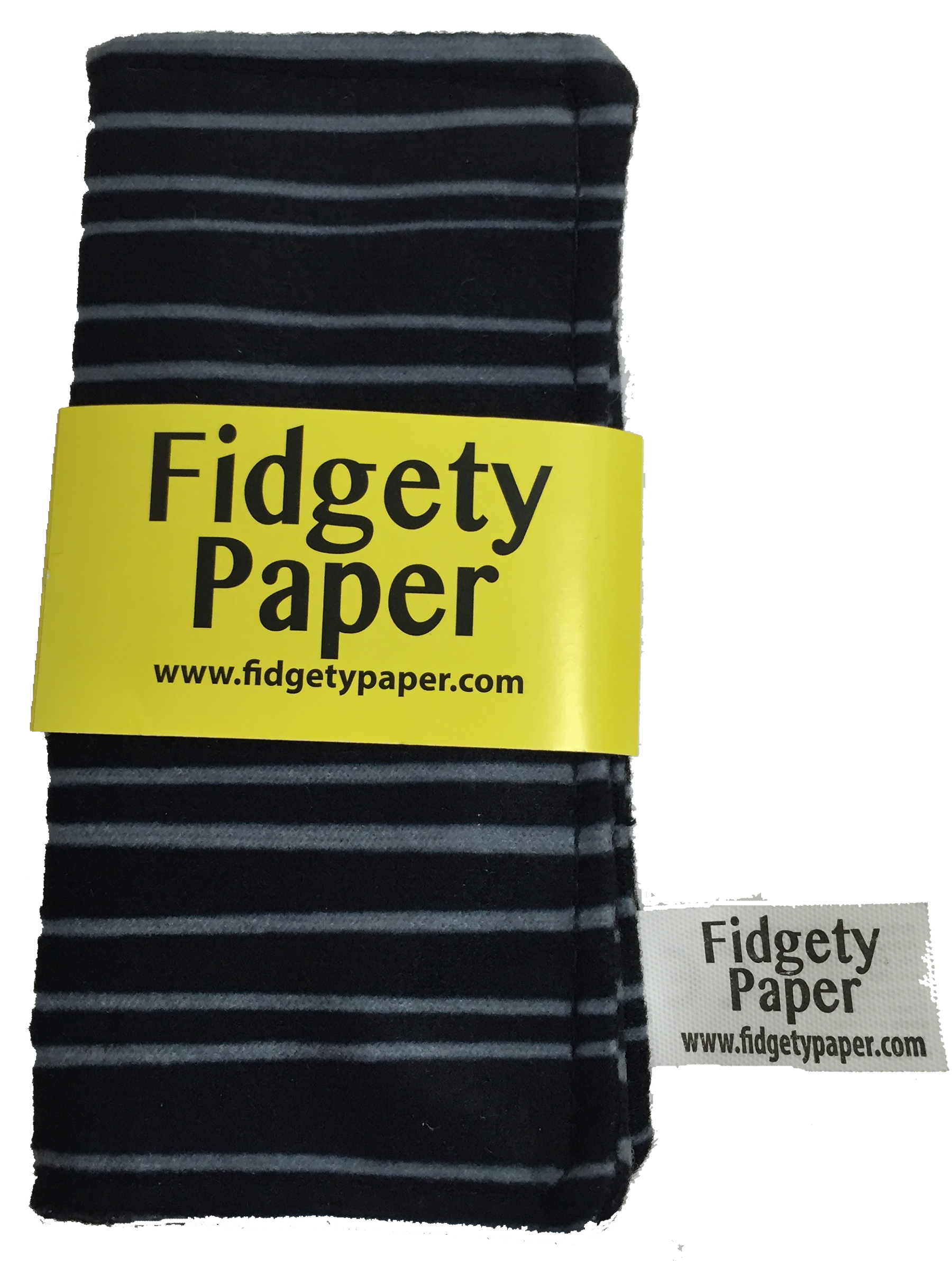 Pocket Black and Gray Fidgety Paper.