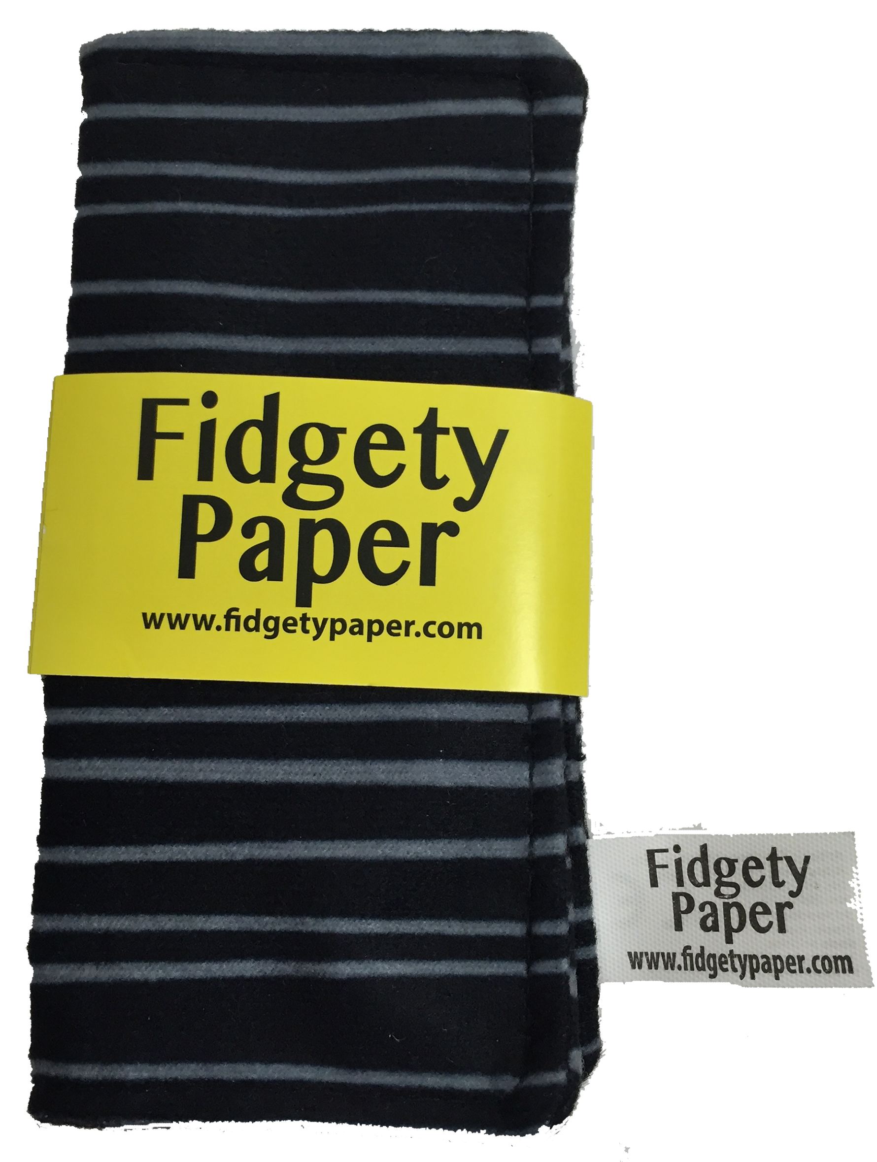 Pocket Black and Gray Fidgety Paper.