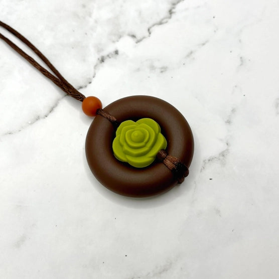 The Succulent Spinner Fidget Necklace.