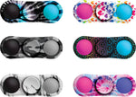 The six styles of the 2 Sided OMG Mega Pop Fidget Spinners.