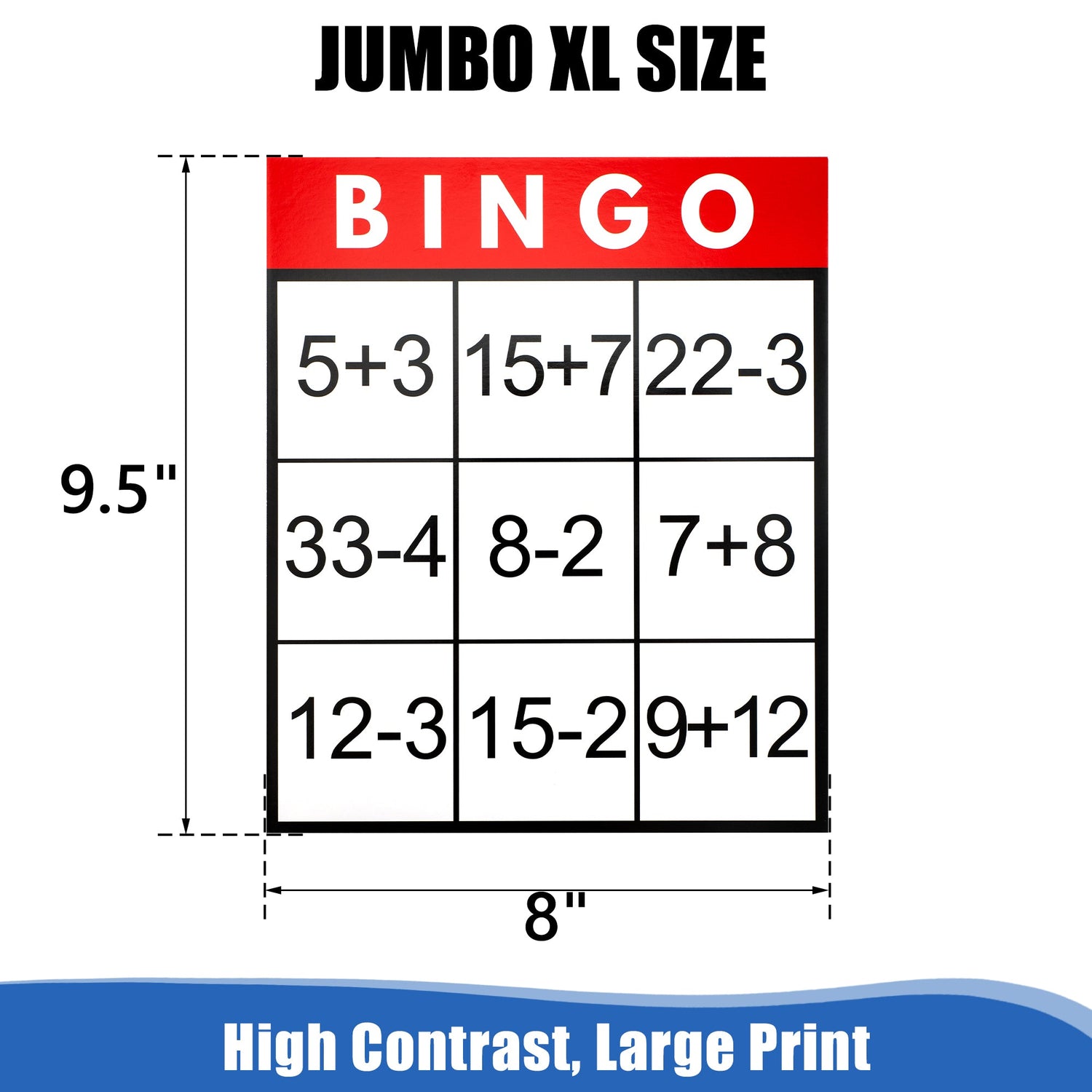 Assistex Large Text Bingo Games for Seniors – Set of 11