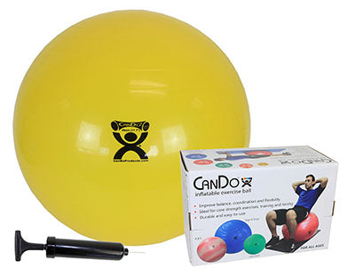 The yellow CanDo Ball and Pump Set.