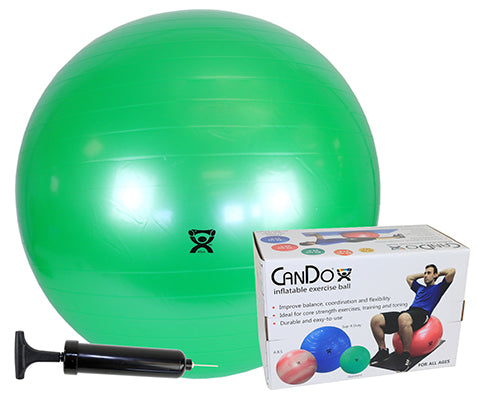 The green CanDo Ball and Pump Set.