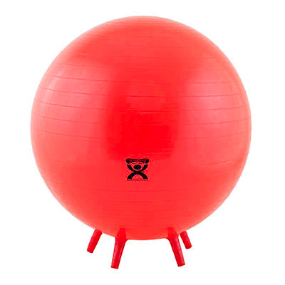 The red CanDo Inflatable Exercise Ball with Feet.