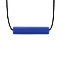 The Dark Blue Krypto-Bite Chewable Tube Necklace.