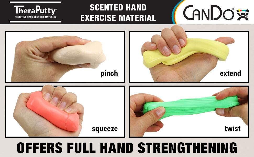 Scented TheraPutty Hand Strengthening Exercises. 
