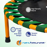 The 36" Foldable Mini Trampoline with Handlebar for Kids.