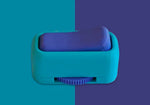 The Purple and Turquoise 3D Switch Gear Fidget.