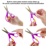 5" Blunt Tip School Training Scissors w/ Name Tag.