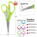 5" Blunt Tip School Training Scissors w/ Name Tag.