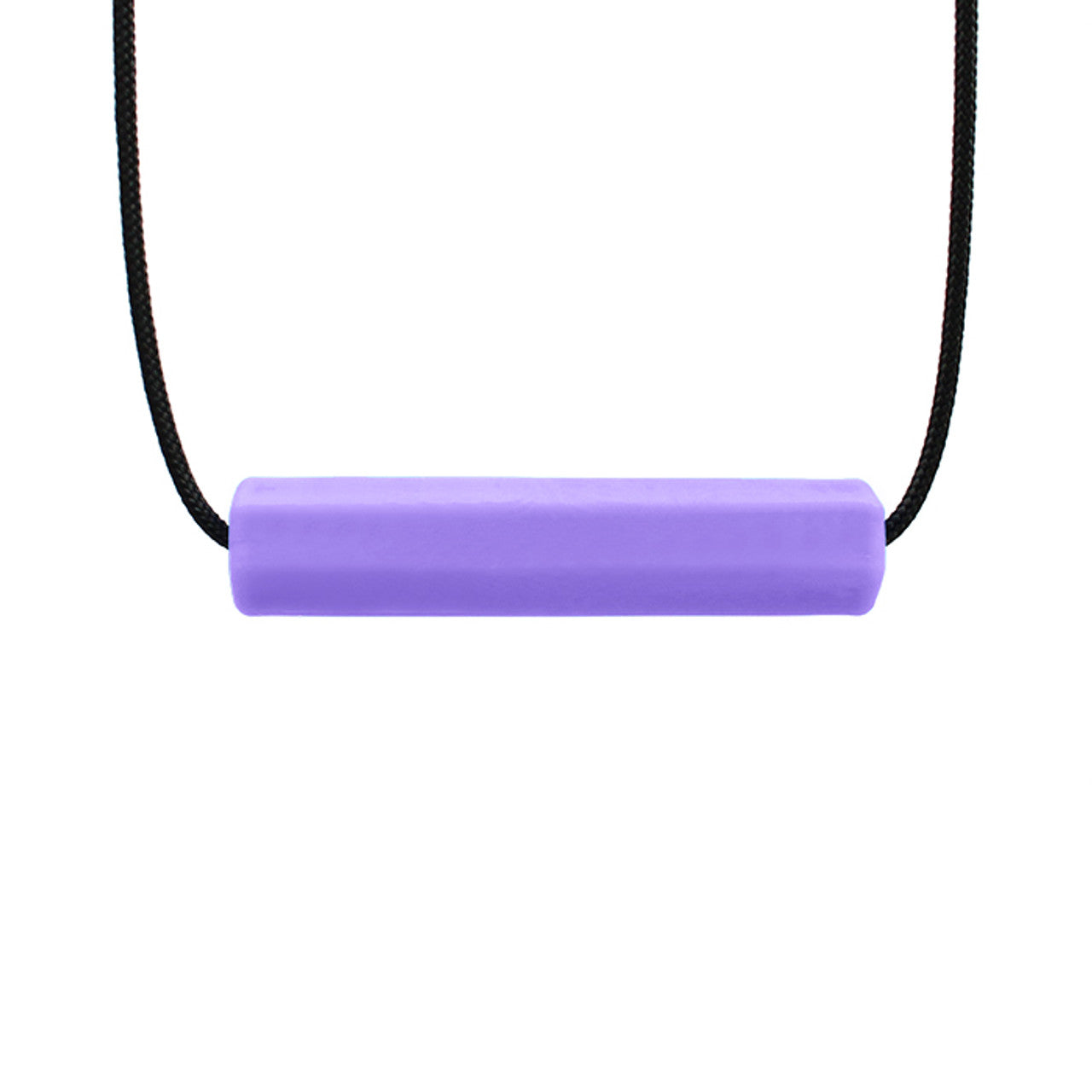 The Lavendar Krypto-Bite Chewable Tube Necklace.