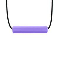 The Lavendar Krypto-Bite Chewable Tube Necklace.