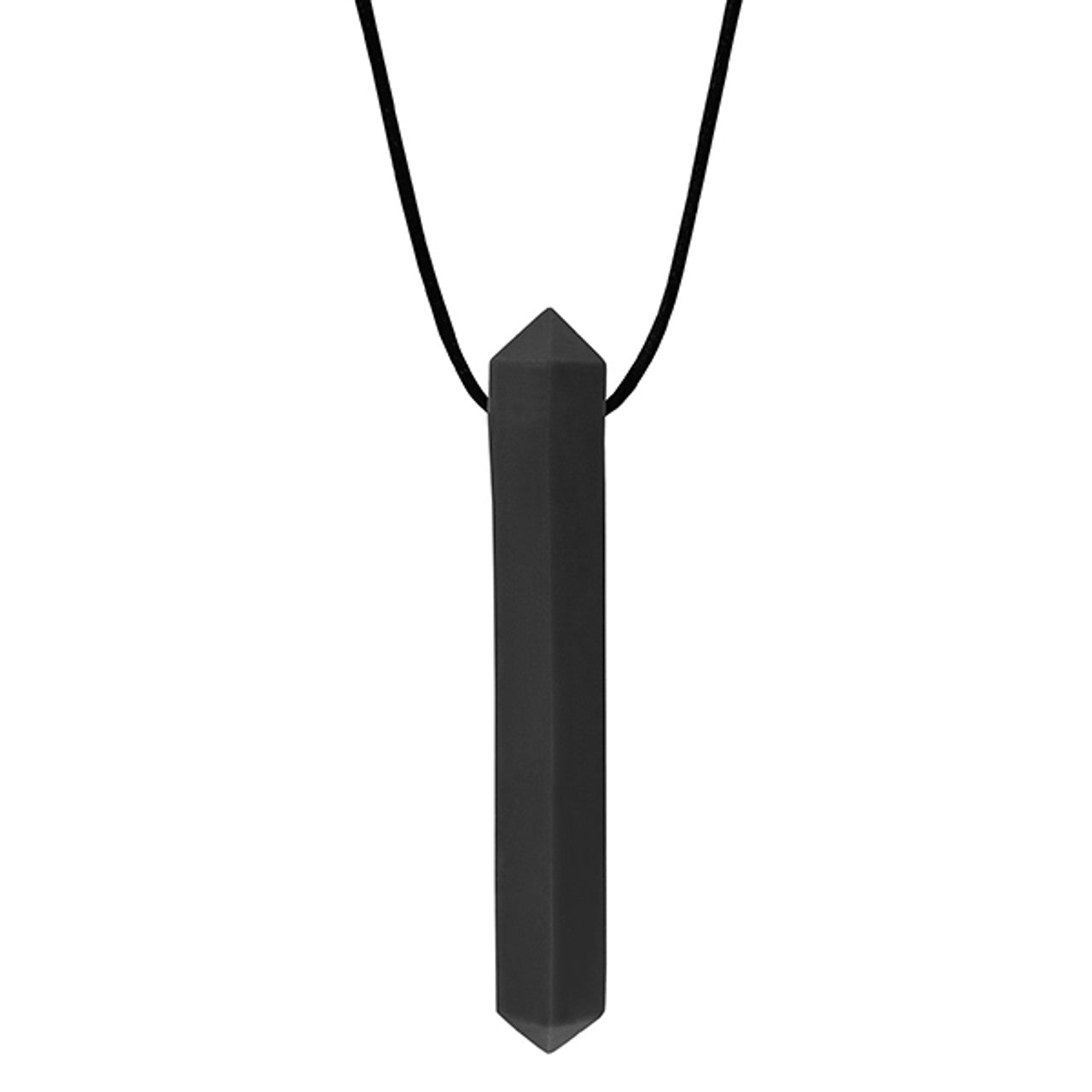 The black Krypto-Bite Chewable Gem Necklace.