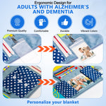 An infographic showing the ergonomic design for adults with Alzheimer's and Dementia.