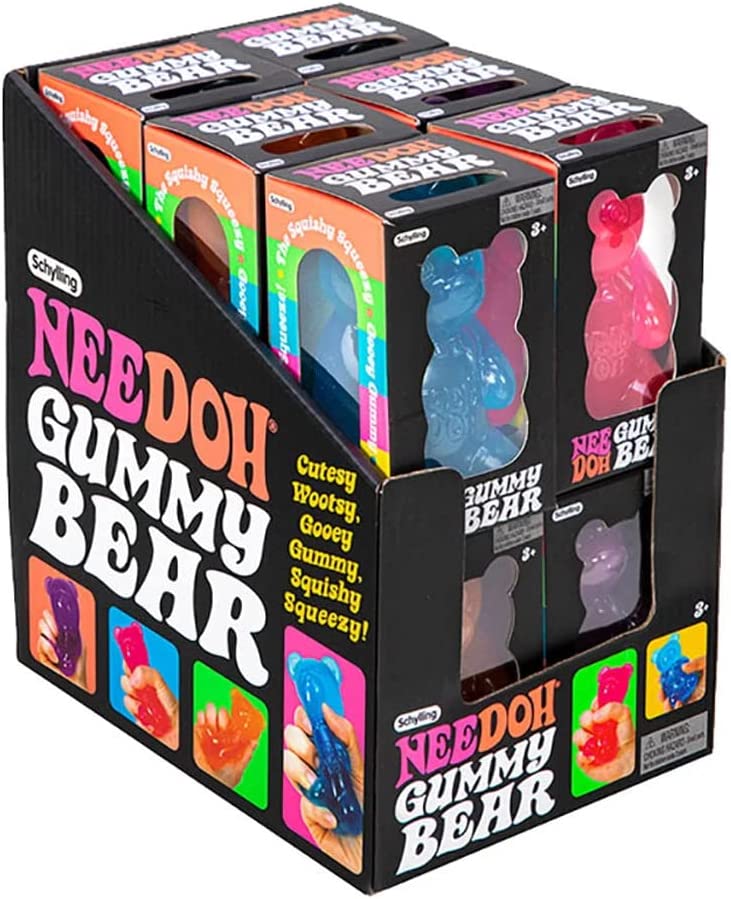 The display box with two layers of the Nee Doh Gummy Bears.
