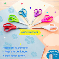 A display of the Left-Right Handed scissors with more information about their features.