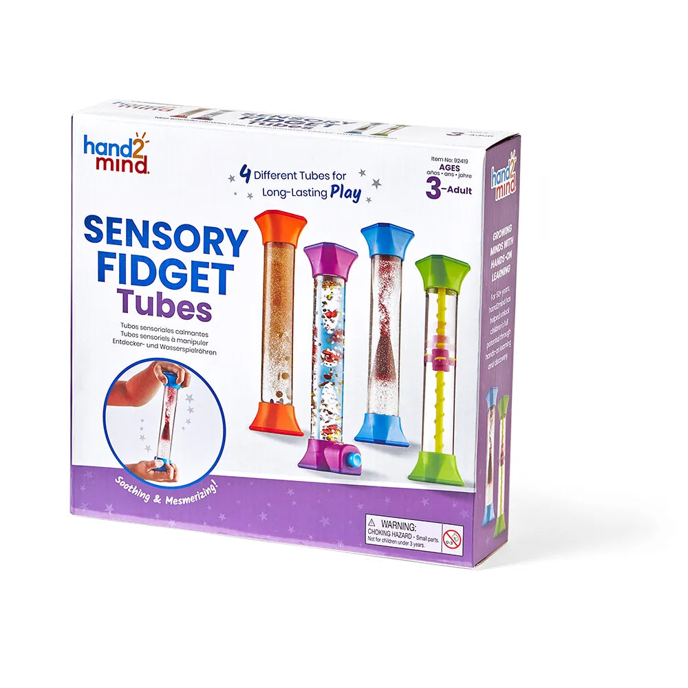 The product package for the Sensory Fidget Tubes.