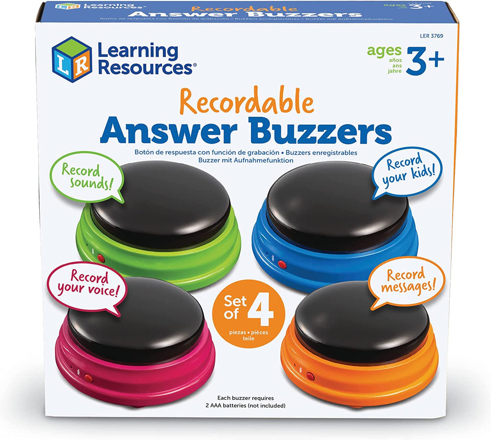 The product package for Recordable Answer Buzzers.