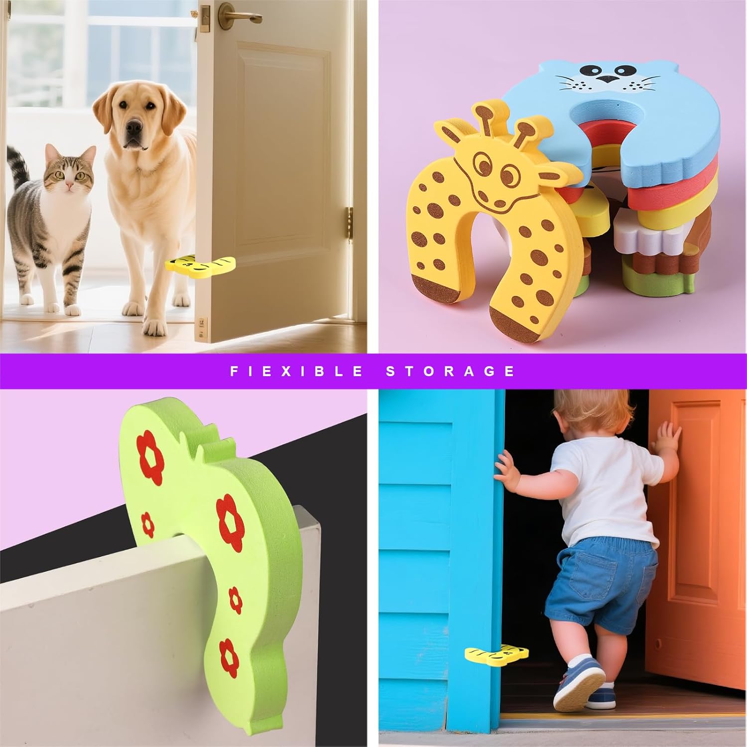 Foam Animal Door Stoppers - 1 piece