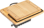 The back of the Assistex Wooden Fidget Busy Board for Adults with Alzheimer's Style B laying flat.