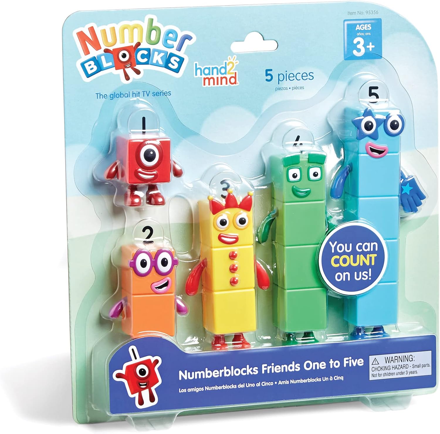 The product package for Numberblocks Figures One to Five