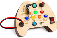The Wooden Switch LED Light Busy Board.