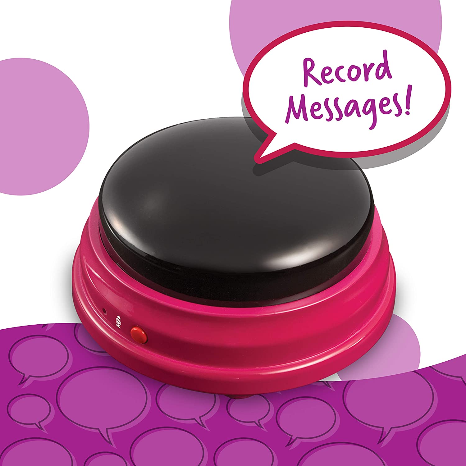 The pink Recordable Answer Buzzer.