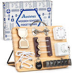 The Assistex Wooden Fidget Busy Board for Adults with Alzheimer's Style B.