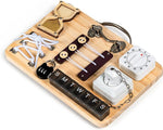 The Assistex Wooden Fidget Busy Board for Adults with Alzheimer's Style B.