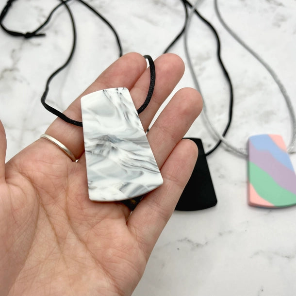 Trapezoid Fidget Necklace