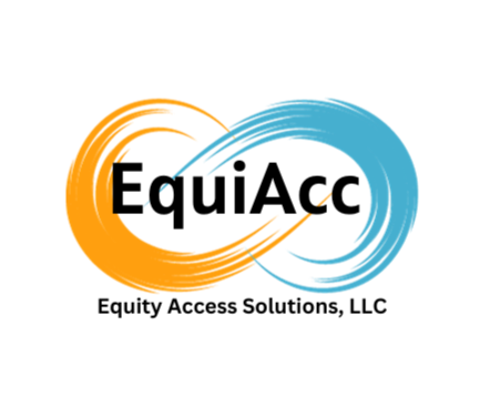 Orange and Blue logo Equiacc