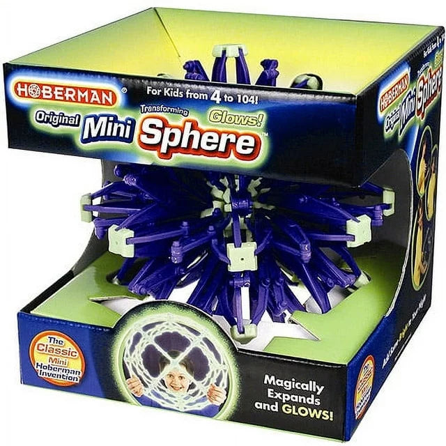 The product box for the Mini Hoberman Sphere Glow.