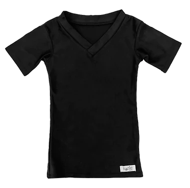 Kozie 4-Way Nylon Essential Classic Compression V-Neck T-Shirt