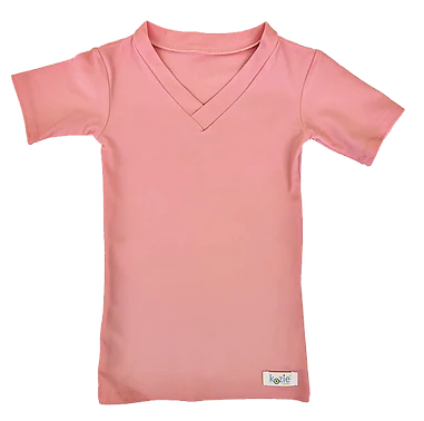 Kozie 4-Way Nylon Essential Classic Compression V-Neck T-Shirt